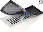 Magnetic Vent Covers for Home Floor 4Pack, Upgrated 4x10 Inch Strong Magnet PVC Floor Register Cover, Air Vent Screen Trap for Wall Ceiling Floor, AC Vent Mesh Screen Debris Hair Filters