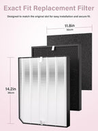 2000 Replacement Filters Compatible with Air Doctor 2000 & 2000i Air Purifiers, 1 High-Efficiency Filter, 2 Activated Carbon Filters and 4 Pre-Filters, Compare to Part # ADF2001, ADF2002, ADF2003