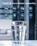 Compatible with Zero Pitchers and Dispenser, 0 TDS Premium Filtration, Fit for ZR-001 ZR-004 ZP-006 ZR-017 ZS-008 Filters, reducing Lead, Chromium, and Contaminants by Sensiblopt, 3 Pack