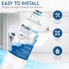 Pureline Replacement for Bosch® Ultra Clarity® Pro Water Filter, BORPLFTR50, 11025825, BORPLFTR55, 12028325, 11032531, 12033030, B36CT80SNS, B36CL80ENS, WFC100MF, WFS200MF Refrigerator Water Filter