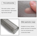 MRYBD 304 Stainless Steel Woven Wire Mesh Small 1mm Hole Fine Wire Mesh, 30 Mesh Drain Cover Mesh, Garden Insect Screen, for Air Bricks, Window, Vents, Filter 1x16m