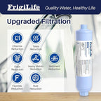 RV Water Filter, NSF/ANSI 42, for RVs Marines, Boats, Campers, for Drinking, Washing, Gardening, Camping, Planting, Spa, Reduces Chlorine, Bad Taste Odor with Hose Protector, 3PACK