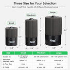 hygger Aquarium Sponge Filter 5-20 Gallon Small Fish Tank Filter for Turtle Breeding Fry Shrimp Snails Betta Air-Powered Filter with Reusable Biochemical Ball Spare Sponge Foam Filter