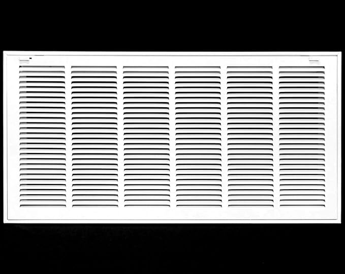 HVAC Premium 34 x 14 Duct Opening Steel Return Air Filter Grille, for 1-inch Filter, Removable Door, Flat Stamped HVAC Vent Cover Grille, Outer Dimensions 36.5 x 16.5