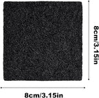 Trash Can Odor Absorber, Activated Charcoal Odor Filter, 20 Pack Adhesive Deodorizer for Home Kitchen Bathroom Office Compost Bin, Indoor Outdoor Use, Neutralizes Smells, Easy Installation