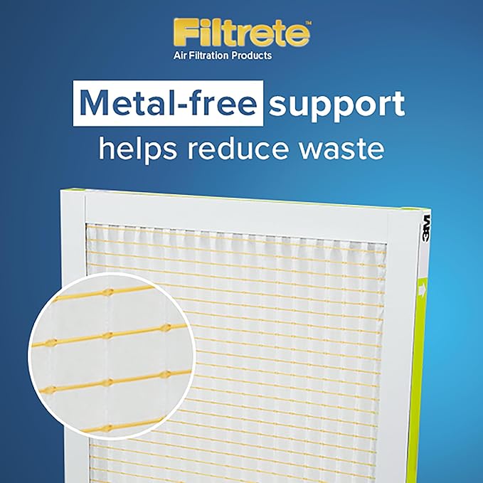 Filtrete 14x14x1 Air Filter, MERV 8, MPR 700, Dust, Pollen & Pet Dander Reduction, 3-Month AC and Furnace Filter, Easy on Air Flow, 4 HVAC Filters (Actual Size 13.688 x 13.688 x 0.78 in)