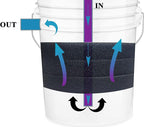 Aquarium Pond 5 Gallon Bucket DIY Bio Sponge Filter Media Pad Rounded 11x11 (20-35-50ppi Set)