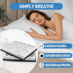 20x25x3 MERV 13 Pleated Air Filter, 2 Pack, Compatible with Zephyr VGF Series 20x25x3 Whole Home Return Air Grille Filter, Actual Size 18-3/8×23-3/8×3"