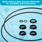 SF80110-1 Leaf Trap Cover Lid with O-Rings & Valve Sand Filter Pump Seal Gasket Parts Compatible with 12 Inch Sand Filter Pump (Pump Flow Rate: 2, 100 GPH) NOT Fit for 14 & 16 Inch