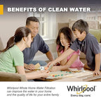 Whirlpool 10" x 4.5" Large Capacity Whole House Water Filter Housing WHKF-DWHBB, 1" Port, Home Water Pre-Filtration for Well and City Water, NSF Certified Reduces Sediment, Sand, Soil, Silt, and Rust