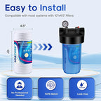 ICEPURE 25 Micron 10”x4.5'' Whole House Sediment String Wound Water Filter Replacement filter for 84637, WPX5BB97P, PC10, 355214-45, 355215-45, WP10BB97P, WP5BB97P, 3PACK
