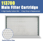 Upgraded 113700 Main Filter with Carbon Mix Compatible with GlowForge Plus/Pro Air Filter, Easy Drop-in Replacement Filter with Lifetime Up to 100 Hours of Printing, Part# GF-ASM-00318