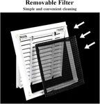 Return Air Filter Grille Vent Cover Removable, Louvered Access Panel, Removable Access Panel, HVAC Vent Cover Grill(18x32 in)