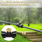 KUWAN 0.016" Orifice (0.4mm) Thread UNC 10/24 Brass Misting Nozzles Low Pressure Atomizing Misting Sprayer Water Hose Nozzle for Greenhouse, Landscaping, Outdoor Cooling Mister System (200PCS)