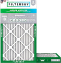 Filterbuy 10x20x2 Air Filter MERV 8 Essential Dust & Allergy Defense (2-Pack), Electrostatic Pleated HVAC AC Furnace Filters Replacement, Made in USA (Actual Size: 9.50 x 19.50 x 1.75)