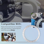 1Pcs Replacement Leaf Trap Nut (5.86" ID,7" OD) Compatible with Intex SF70110-2 Swimming Pool Sand Filter Pump(Only)