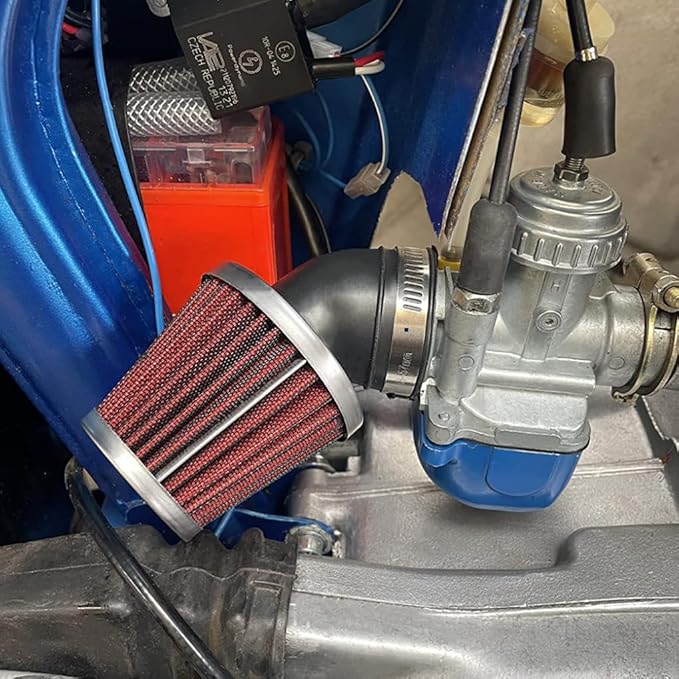 Evermotor Air Carburetor Cleaner, 41mm 42mm 43mm Motocycle Carb Filter for 50cc 70cc 90cc 110cc 125cc 150cc Mini Bike,Dirt Bike