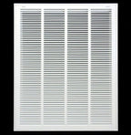 HVAC Premium 25 x 36 Duct Opening Steel Return Air Filter Grille, for 1-inch Filter, Removable Door, Flat Stamped HVAC Vent Cover Grille, Outer Dimensions 27.5 x 38.5