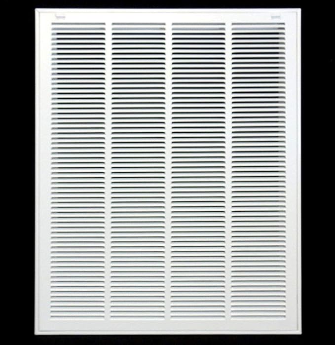 HVAC Premium 24 x 32 Duct Opening Steel Return Air Filter Grille, for 1-inch Filter, Removable Door, Flat Stamped HVAC Vent Cover Grille, Outer Dimensions 26.5 x 34.5