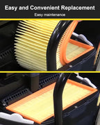 31345012010 Flat Pleated Filter Dust Extractor Fit for Turbo I and Turbo II Vacuum Cleaners Replace 31345012010 9-20-27 9-20-28