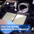 Engine & Cabin Air Filter for F-150 (2015-2023),Navigator(2018-2024),EXPEDITION (2018-2024) (V6-3.5L).Replacement for CF12150,FL3Z-19N619-A,WP10266,CAF1953P,CA10262.