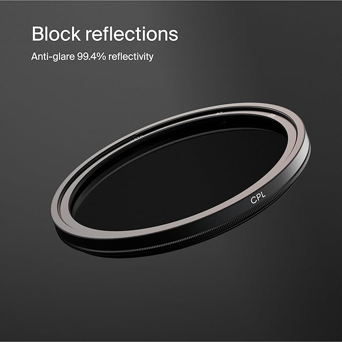 Urth 46mm Circular Polarizing (CPL) Lens Filter (Plus+) - 20-Layer Nano-Coated, Slim Design for Camera Lens Polarization