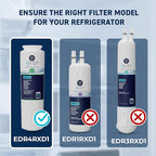 Mist EDR4RXD1 Refrigerator Water Filter Replacement for EveryDrop® Filter 4 – Maytag® UKF8001AXX-200, UKF8001AXX-750, Whirlpool® UKF8001, WHR4RXD1, 4396395 – 3-Pack – NSF 42 & 372 Certified