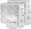 16x20x4 AC Furnace Air Filter Replacement - FC100A1003 HVAC Furnace Filters Merv 11 Filter Media, AC Filter with Homequip Disposal Bag, 2-Pack (Actual Size: 15.94 x 19.75 x 4.38 Inches)
