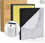 2 Pack MOOKA PR1 Pet Mode Genuine Air Purifier Replacement Filter, H13 True HEPA Air Purifiers for Home Large Room up to 2200sq.ft, Removes Pollen Dander Smoke Pet Hair Dust