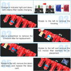 3/8" NPT Industrial Grade 5 Stage Aluminum Air Drying System,Double Coalescing Filter,Particulate Filter,Double Desiccant Dryer and Air Regulator,Manual Drain For Plasma Cutter and Paint Spray