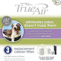 Hamilton Beach TrueAir Replacement Carbon Filter for Odor Eliminators, Neutralizes Pet Smells, 3-Pack (04234G), 5.8 x 1.8 x 6.8 inches , White
