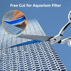 Aquarium Filter Media, Newly Premium 8-Layer Filter Pads for Aquarium, Fish Tank Sponge Pad Foam Filter Accessories for Pond (15.7"x11.8"”x0.6“，1pack)
