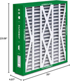 Filterbuy 21x23.5x5 Air Filter MERV 8 Essential Dust & Allergy Defense (2-Pack), Pleated HVAC AC Furnace Filters for Trane Perfect Fit & American Standard (Actual Size: 20.00 x 23.09 x 4.97)
