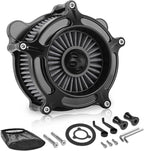 High Flow Air Cleaner Intake Filter System Kit Air Filters Cover for Harley Touring 2008-2016 Softail '16-'17 FLSTNSE '14-'15 FLSTSE 2011-2012 FXSBSE 2013-2014 Dyna FXDLS 2017