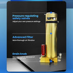 TUXING 4500Psi 300Bar High Pressure Diving Compressor,PCP Air Compressor,Auto Stop,3.5CFM100L/min Air Flow for Scuba Breathing Snorkeling Water Sport Paintball 110V 60HZ Single-phase (TXEDM043)