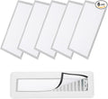 YOKIVE 6 Pcs Magnetic Floor Vent Covers, Floor Register Cover PVC Mesh Air Vent Screen Filters, Great for Home Floor, Wall, Ceiling, Catch Debris Hair Dust (White, 10-Inch x 6-Inch)