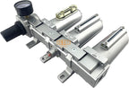 3/4" NPT HEAVY DUTY Industrial Grade 4 Stages Filter Coalescing Desiccant Dryer Regulator System For Compressed Air Lines, Metal Bowls, Great For Paint Spray And Plasma Cutter (MANUAL DRAIN)
