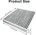 Cabin Air Filter for Sorento (2021-2023),Tucson (2022-2023),K5 (2021-2023),Sonata (2020-2023),Elantra (2021-2023),Santa Cruz (2022-2023),Santa Fe (2021-2023),Replacement for CF12820,042-2261.