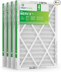 14x20x1 Air Filter 4 Pack, MERV 8 Pleated Dust Defense Air Filters Replacement Air Conditioner HVAC AC Furnace Filter, Durable and Lightweight