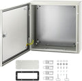 VEVOR NEMA Steel Enclosure, 20 x 20 x 6'' NEMA 4X Steel Electrical Box, IP66 Waterproof & Dustproof, Outdoor/Indoor Electrical Junction Box, with Mounting Plate