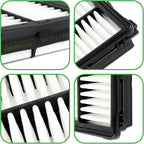 Engine & Cabin Air Filter Set for Hyundai Santa(2021-2025), Sonata(2020-2025), Tucson(2022-2025), Sport-age(2023-2024), K5(2021-2025), Sorento(2021-2025); Replace 28113-L1000, 97133-L1000