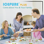 ICEPURE PLUS NSF/ANSI 53&42 DA29-00020B Refrigerator Water Filter,Replacement for Samsung DA97-08006A, DA29-00020A, RF28JBEDBSG, HAF-CIN/EXP, HAF-CIN, KENMORE 469101, RF28HMEDBSR, RF4287HARS,4PACK