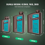 SUNLU 3D Printer Resin 1kg, Fast Curing Standard 3D Resin for LCD DLP SLA 3D Printers, 395 to 405nm UV Curing 3D Printing Liquid Photopolymer Resin, Low Shrinkage, High Precision, 1000g, Cream Beige