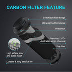 iPower 6" Air Carbon Filter for Inline Duct Fan, Intake and Exhaust Fans, with Premium Australia Virgin Charcoal, Black