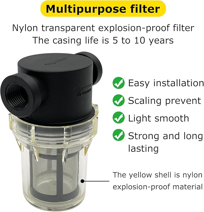 Female NPT in-Line Strainer with 100 mesh Stainless Steel Filter Screen (1" 100 Mesh)