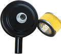 5" Air Compressor Intake Filter Silencer - 3/4" MPT Thread, Replaceable Paper Cartridge, Heavy-Duty Metal Housing (MAF004) - Reduce Noise & Protect Compressor from Dust