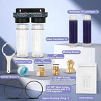Spotless Water System for Car Wash,Deionized Water Filter with Resin,Deionized Water System for Car Wash,Portable Spot-Free Rinse Unit for RV, Motorcycle, Car,No Towel Drying,Color-Changing Resin