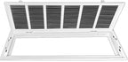 Venti Air Steel Return Air Filter Grille with MERV 11 Filter Pre-Installed - Removable Face/Door for 1 inch Filters - HVAC Duct Cover Grill (2-3 Business Day Delivery) (HFG3014F)