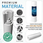 Ronaqua 20" x 4.5" Big Sediment Replacement Water Filter Cartridge, 1 Micron, NSF Certified, for Whole House, Compatible with 155358-43, 2PP20BB1M, AP810-2, FPMB-BB5-20, P5-20BB, SDC-45-2005, 10 Pack)
