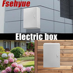 Electrical Box 24 x 16 x 12 Inch Indoor Outdoor Electrical Enclosure Box Steel Junction Box Wall Mounted Universal Electrical Project Box with Safety Locks and Mounting Plates